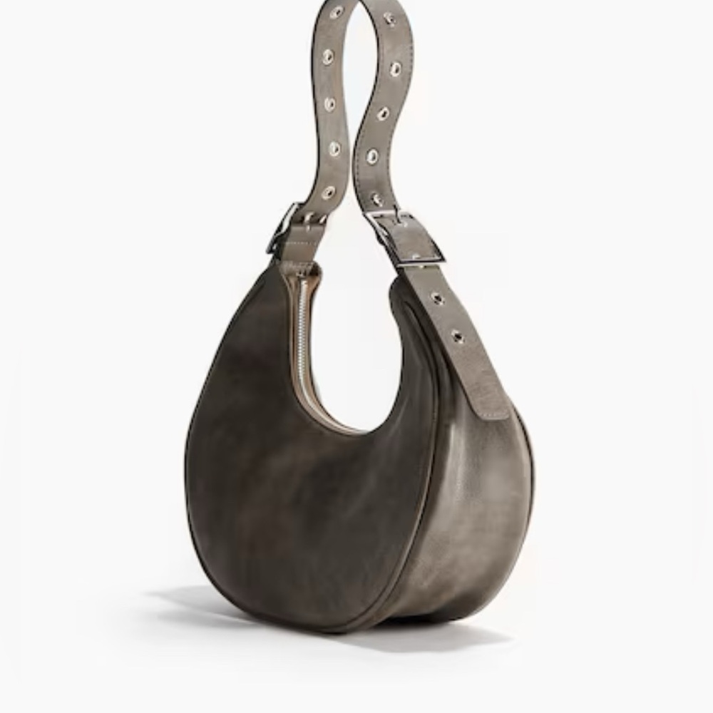 Coated shoulder bag